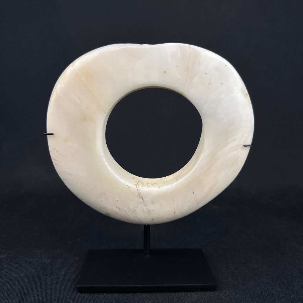 An Abelam shell currency ring 
