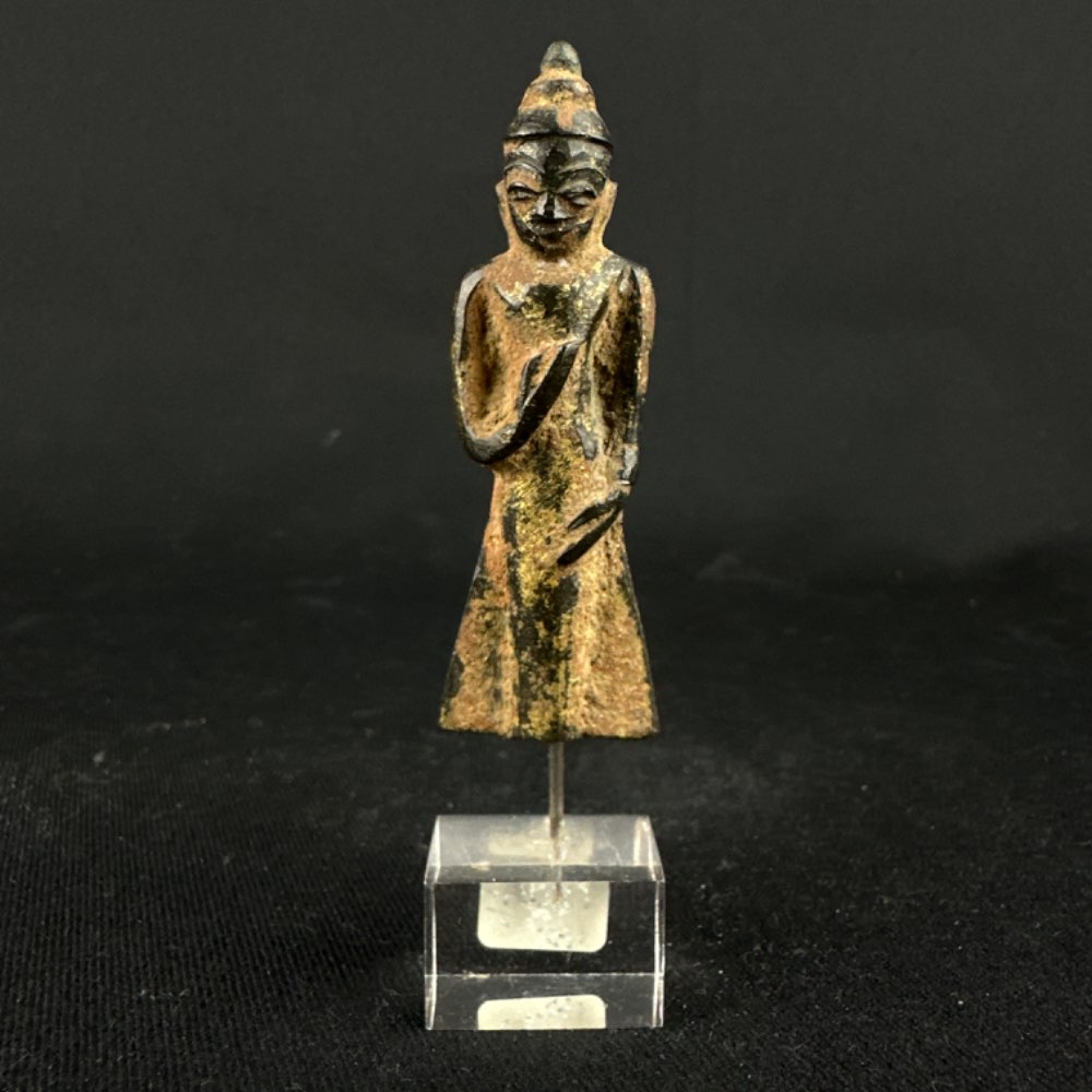 Bronze miniature Buddha, 18-19th century Myanmar Shan