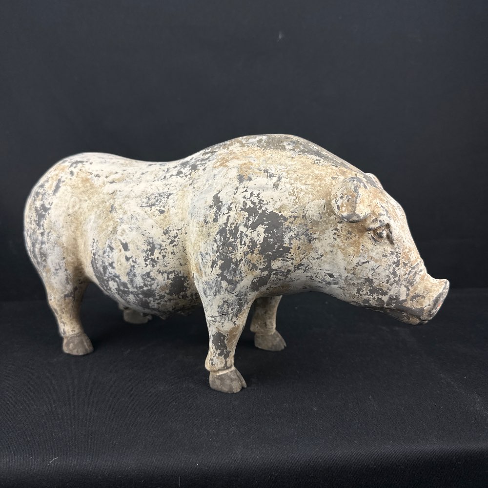 Cute Pottery sow Pig of Han Dynasty (206 BC-220 AD), TL tested