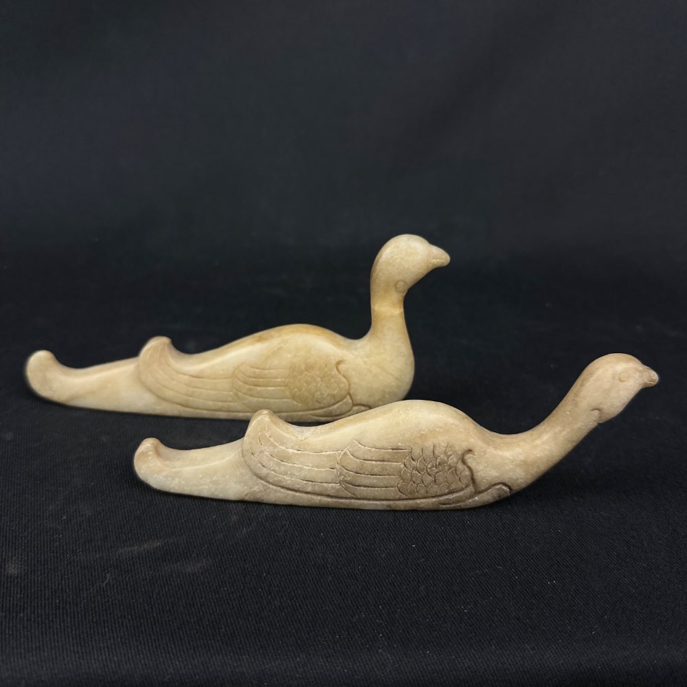 Jade set of wild geese from the Liao Dynasty (907-1125 AD)