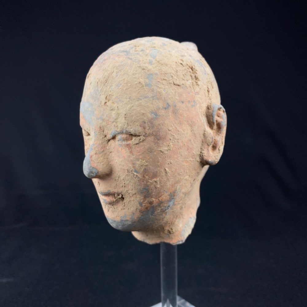 Stickman's head from the Han Dynasty of terracotta